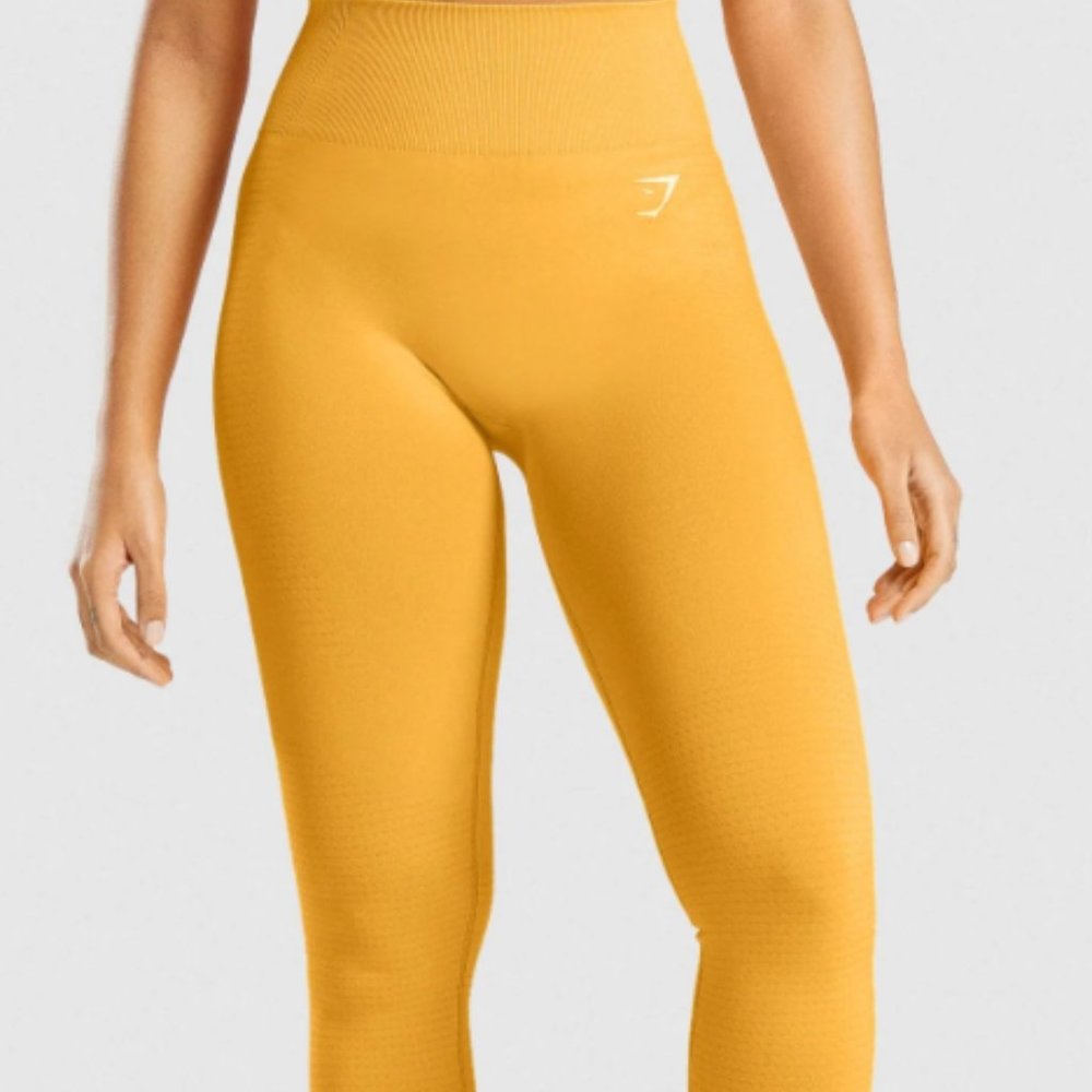 Yellow Vital Seamless Leggings Gymshark